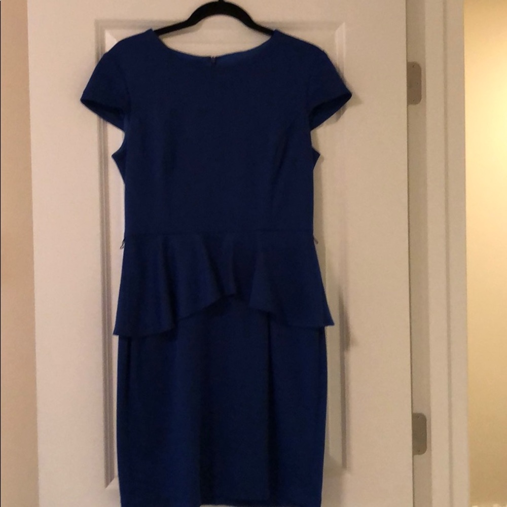 Royal Blue Peplum Dress